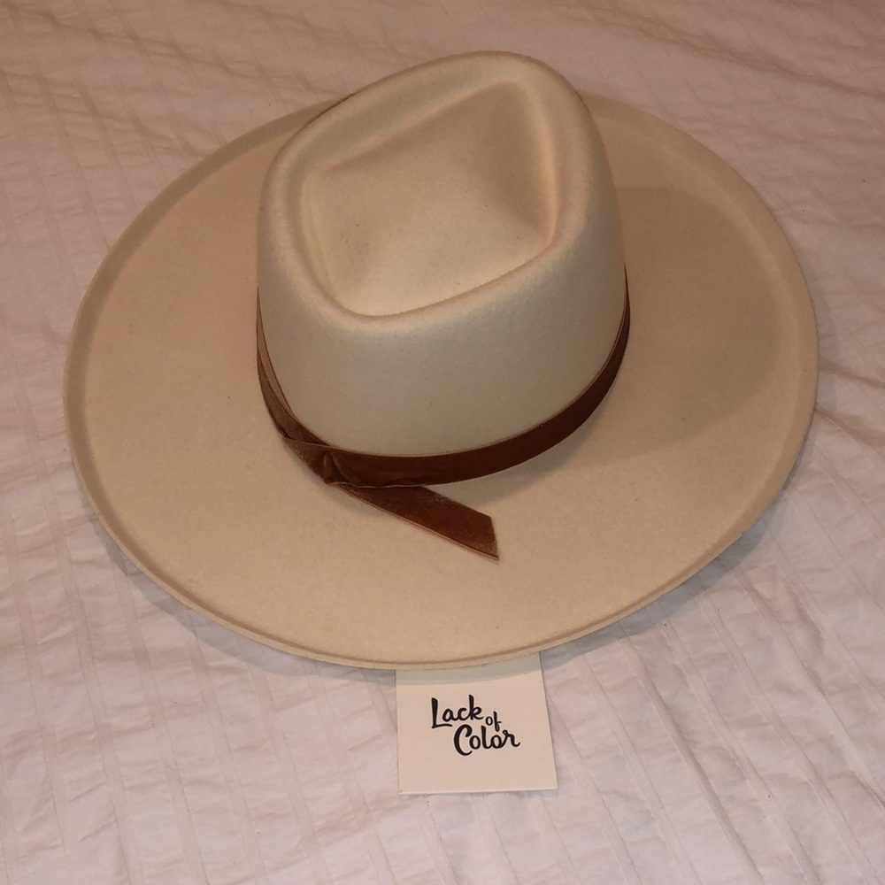 Lack of Color cream hat
